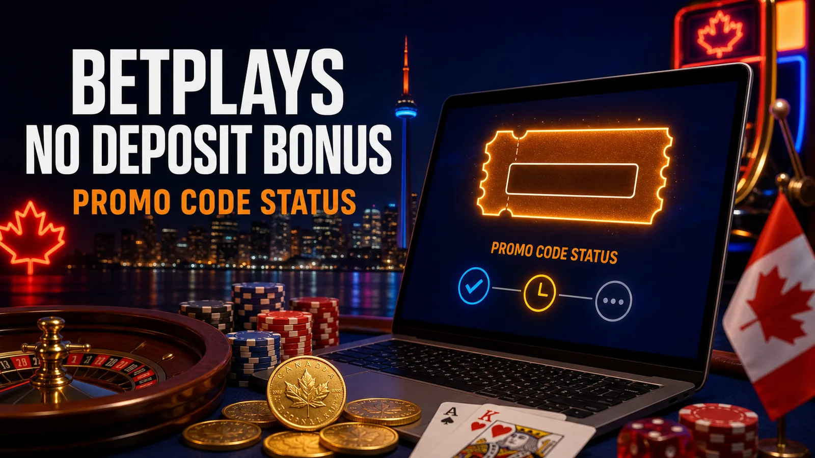 BetPlays Casino No Deposit Bonus and Promo Code Status content banner