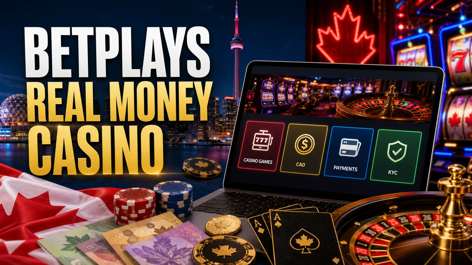 BetPlays Real Money Casino Canada content banner
